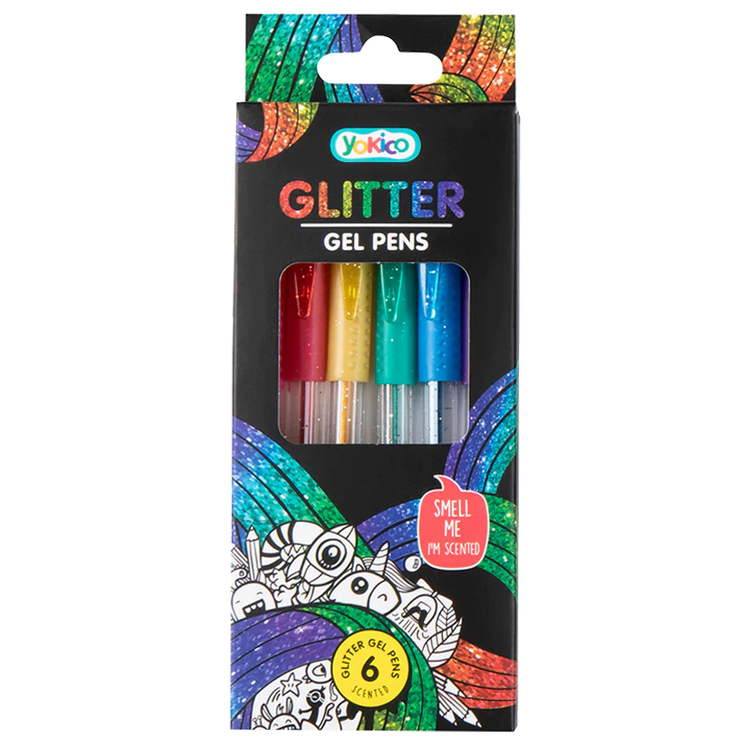 Scented Glitter Gel Pens (6 pack)