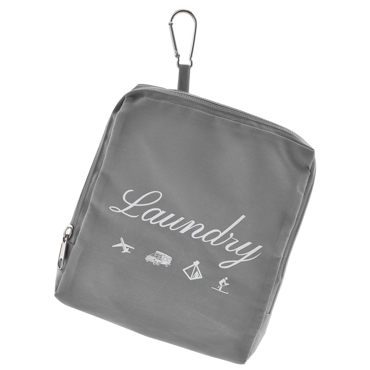 Travel Laundry Bag, Dirty Clothes Bag with Handles and Aluminum Carabiner