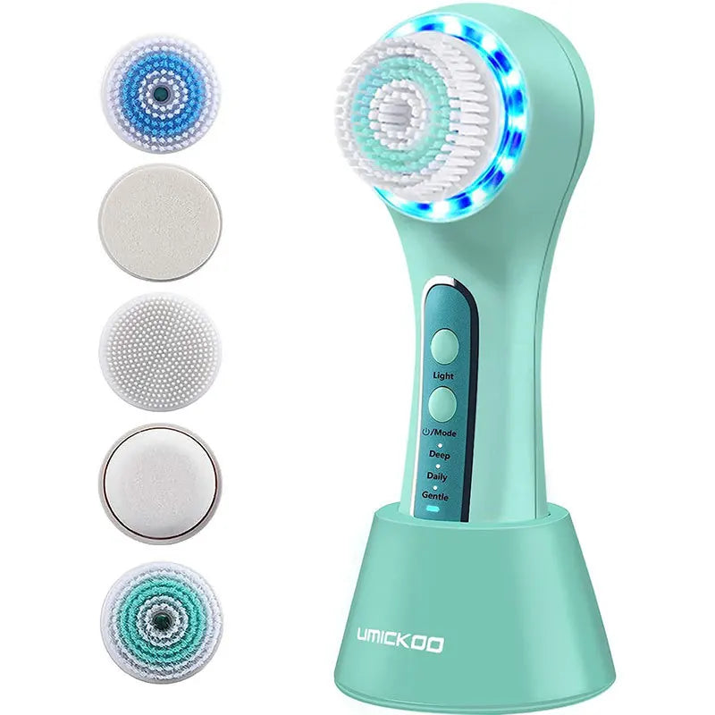 Multi functional facial cleanser, 5-in-1 facial brush, cleaning pores, makeup removal brush, waterproof facial cleanser Gift