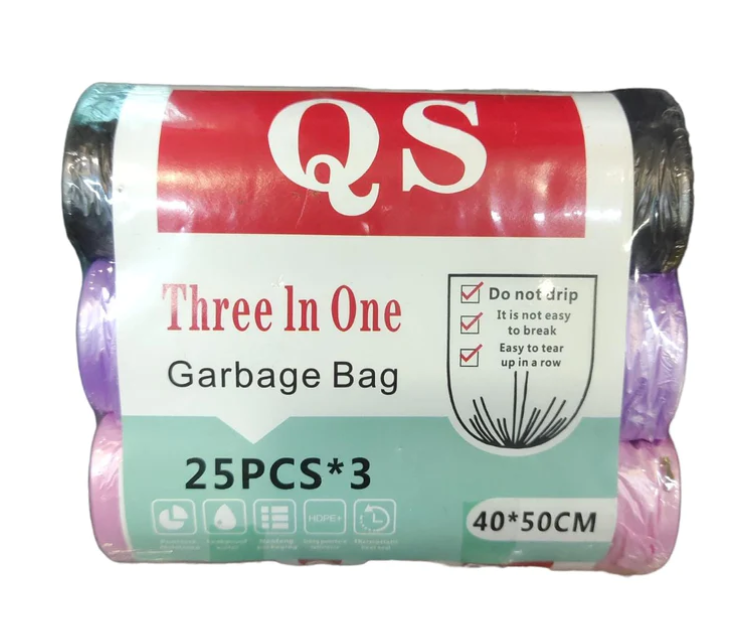 Refuse Bags 40x50cm 25Pcs Garbage Bags Assorted Colours