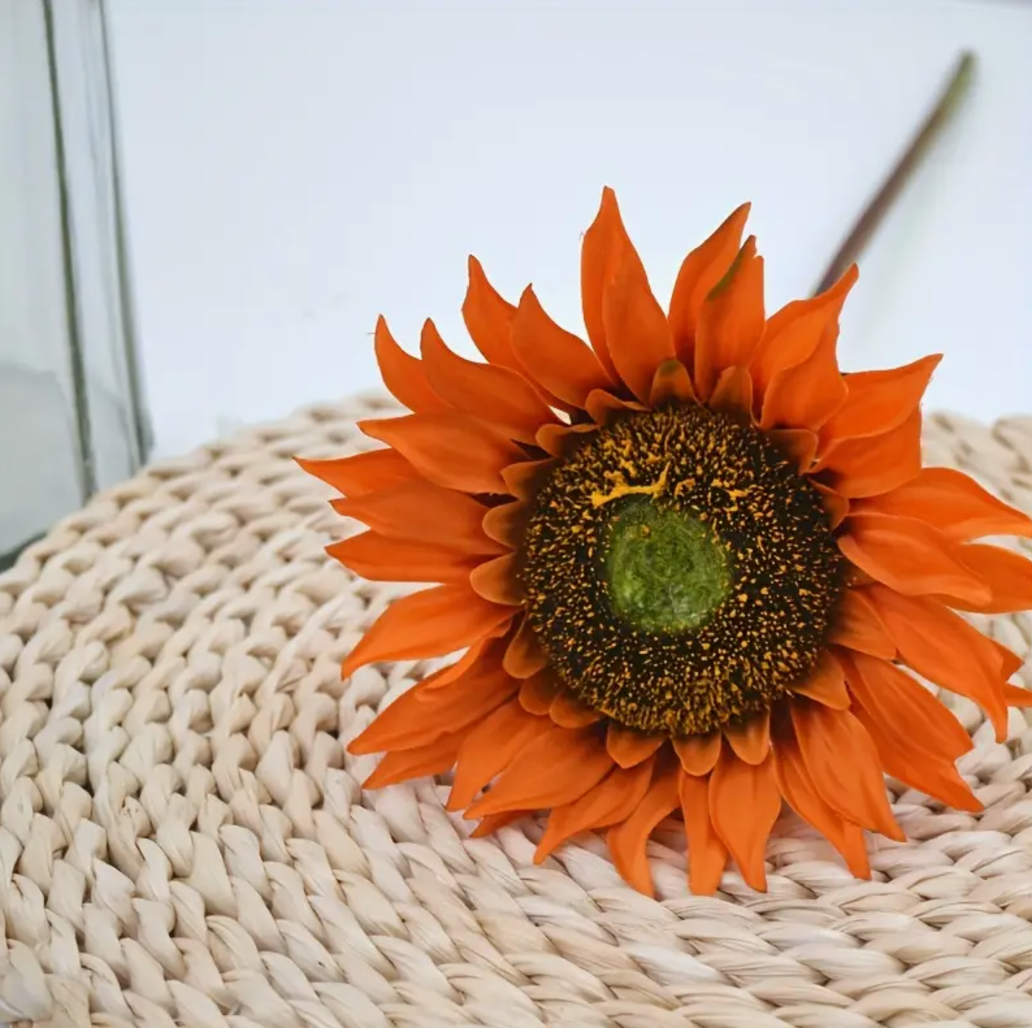 1pc, Sunflower Decoration Artificial Sunflower Flower Realistic Silk Daisies For Home Flower Arrangement Wedding Party Holiday Party Accessories Holiday Party Gifts