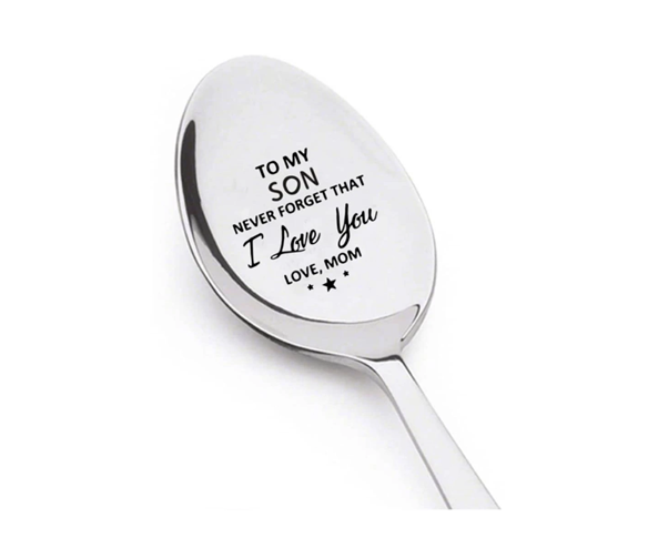 1pc, To My Son Spoon, Daughter I Love You Inspirational Gift Spoon, Mother Gift Idea For Son, Daughter, Stocking Stuff Gifts, Party Spoon, Party Gifts