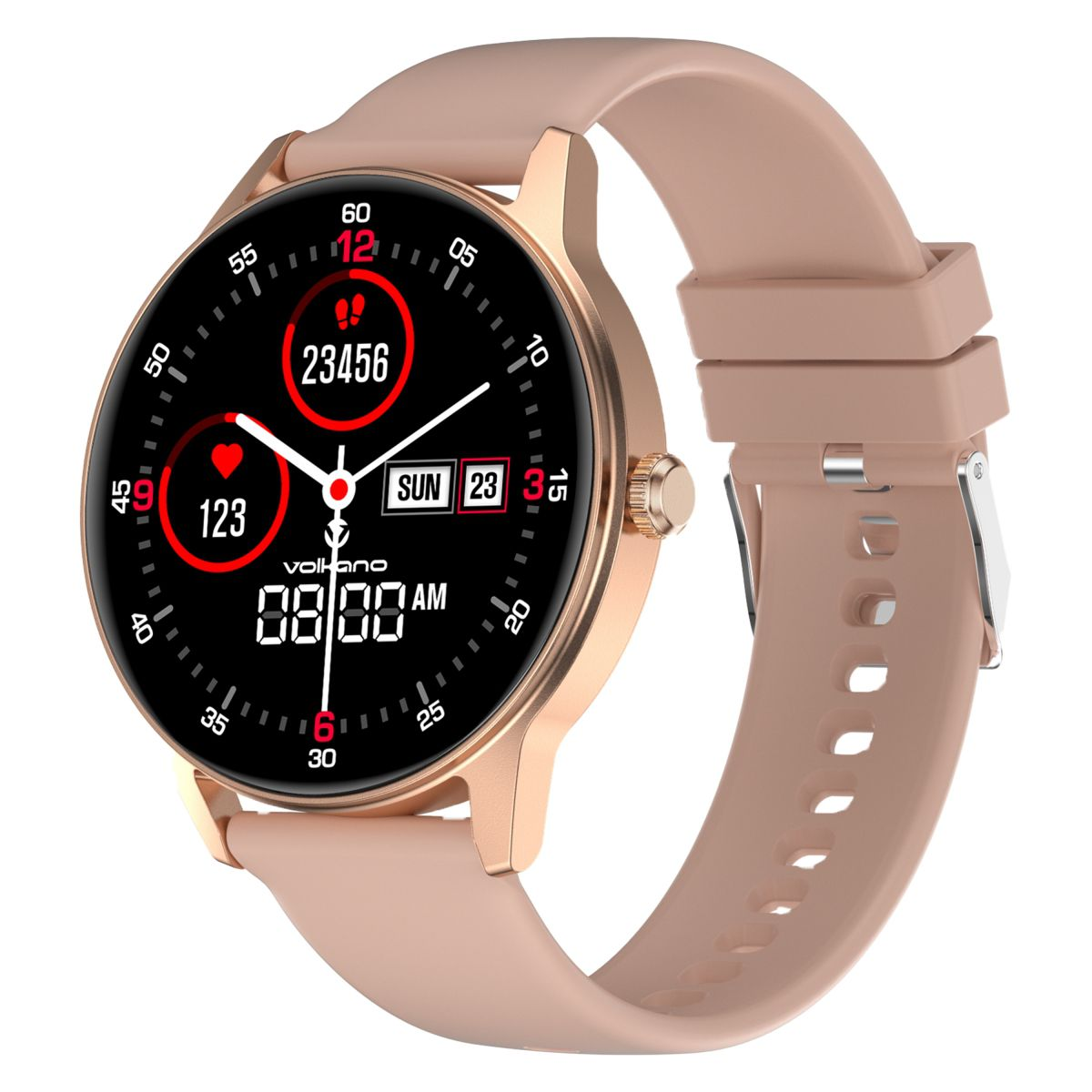 Volkano Smart Watch: Women & Men Soul Series - Rose Gold