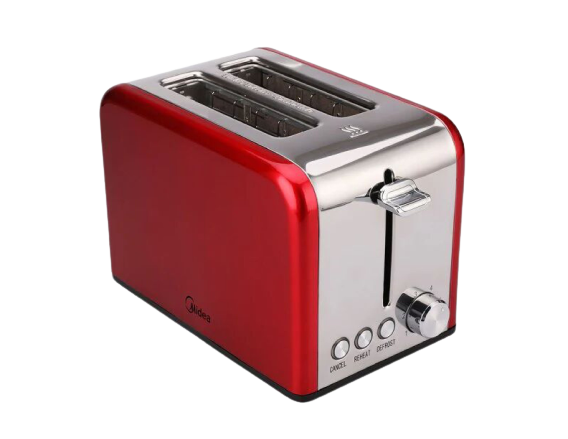 Midea 2 Slice Toaster Red