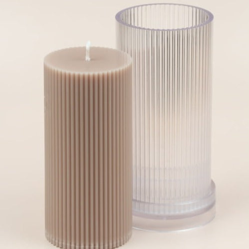 Acrylic Pillar Candle Mould 15cm