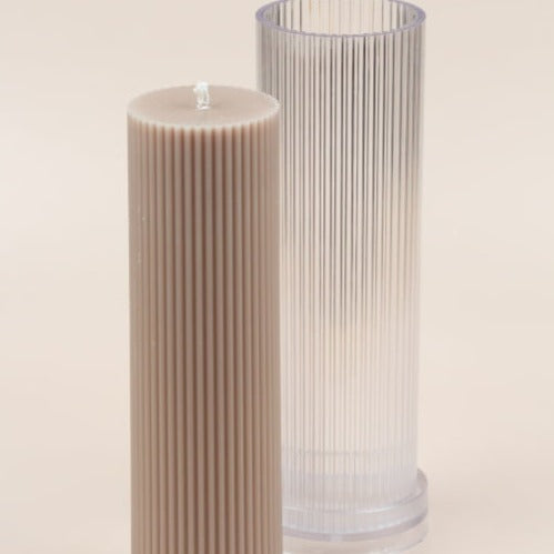 Acrylic Pillar Candle Mould 20cm