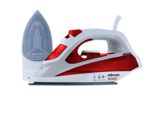 Mellerware Iron Steam / Dry / Spray Ceramic Red 300ml 2000W