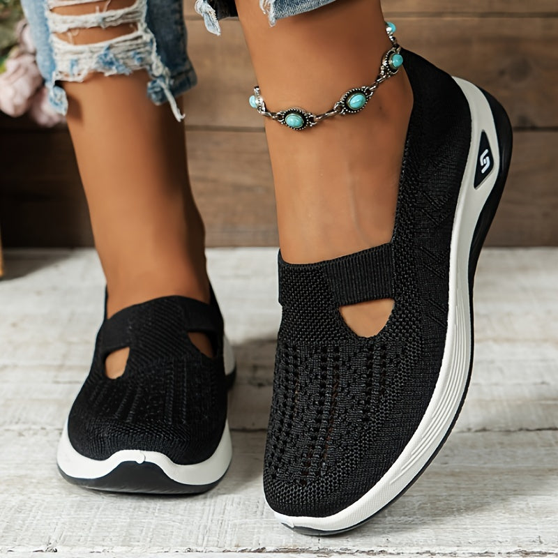 Women's Breathable Mesh Slip-on Sneakers - Casual Lightweight Walking Shoes with Rubber Sole, Fabric Insole, and No Embellishment - All-Season Comfort Vintage Style from Taizhou - Hand Washable