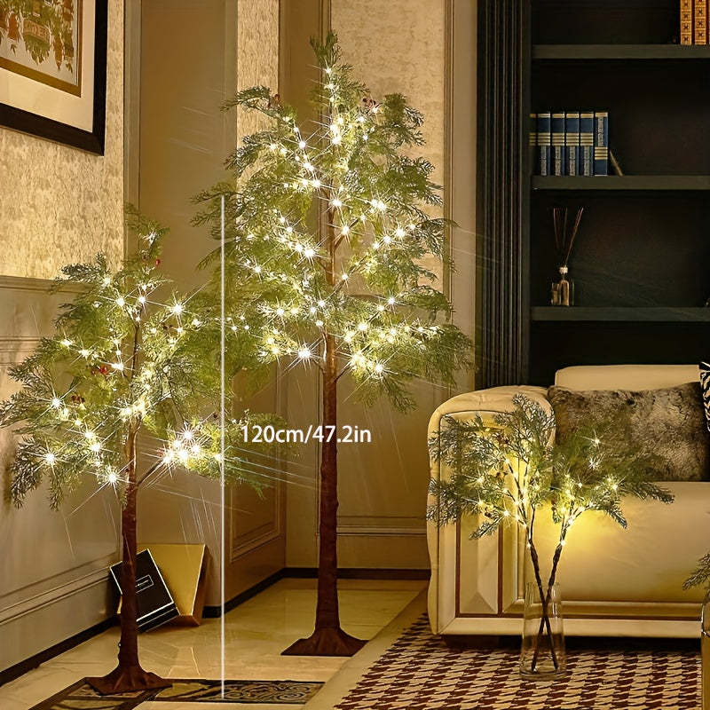 1pc 1.2mUSB Powerd Simulated Tree Light, Birch Tree Light, Home Decoration Light, Christmas And Thanksgiving Party Lighting Landscape Tree