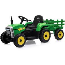 Kids Electric Ride on Tractor and Trailer