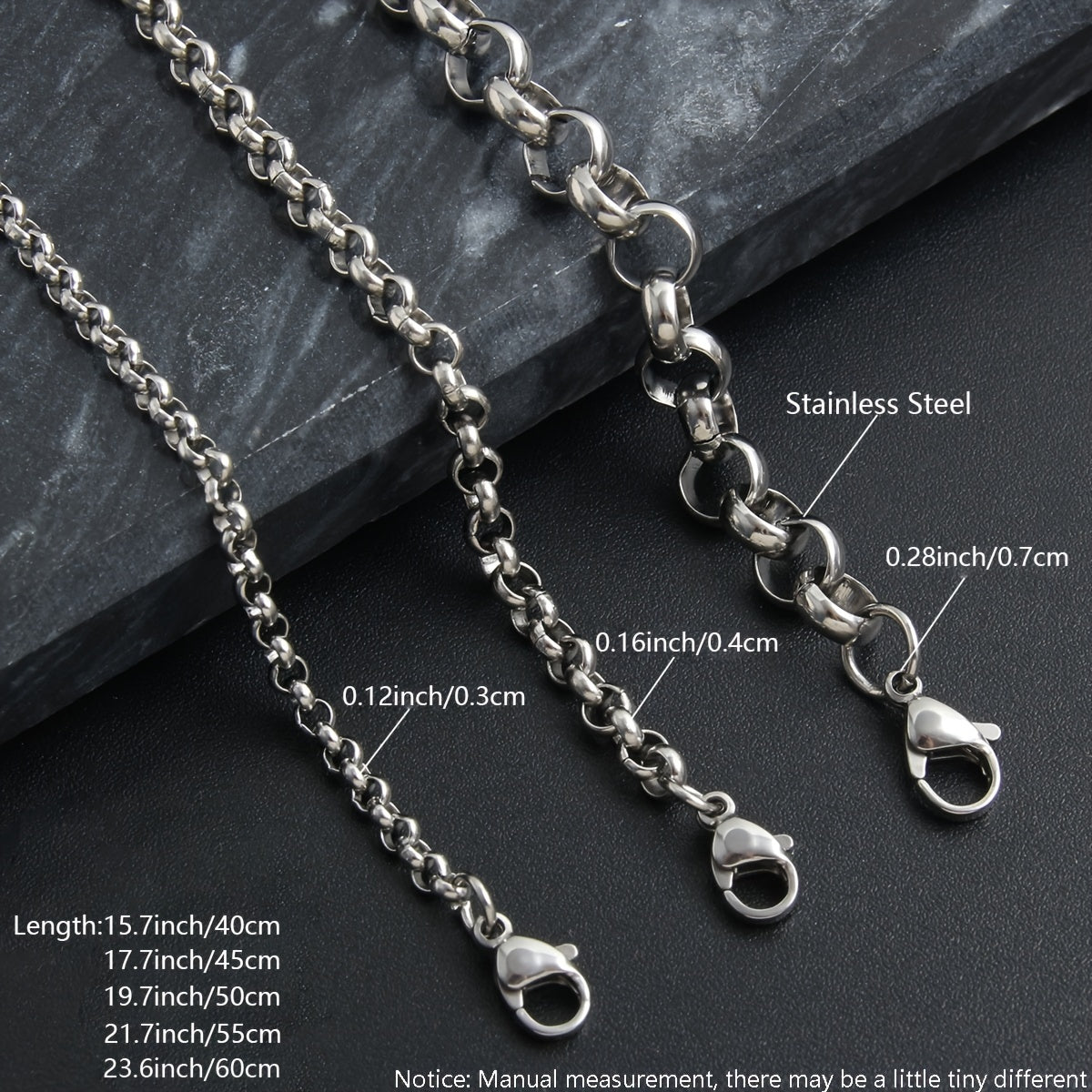 Stainless Steel Hip-Hop Punk Men's Necklace with O-Shaped Round Pearl Chain - Versatile & Stylish for Everyday or Party Wear