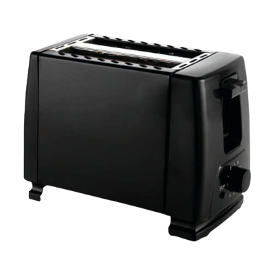 Mellerware Toaster 2 Slice Plastic Black 700W Eco