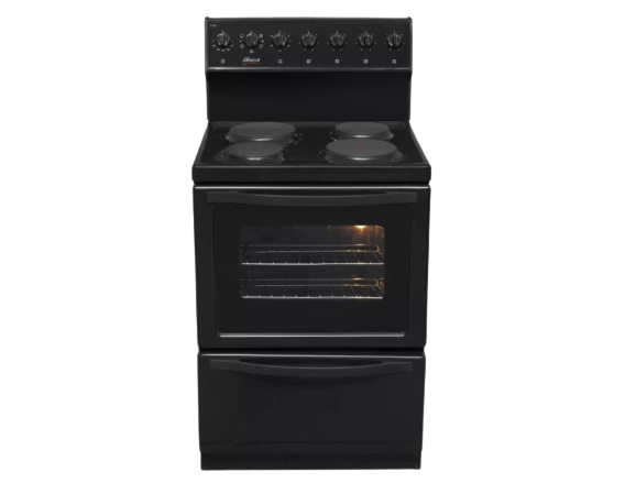 Univa Oven 84lt Black Solid Plates