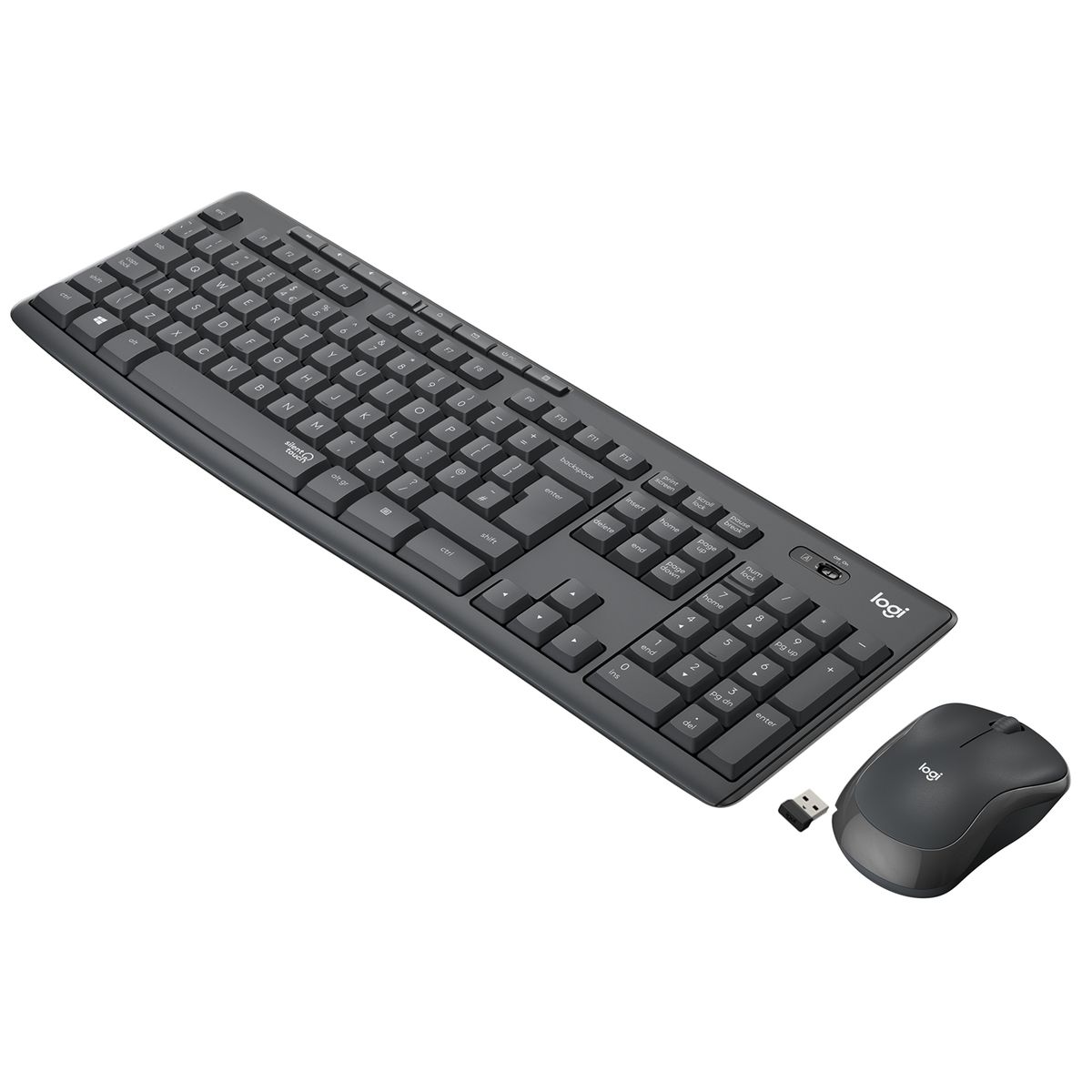 Logitech Wireless keyboard and mouse Combo MK295 Desktop Silent (GRAPHITE)