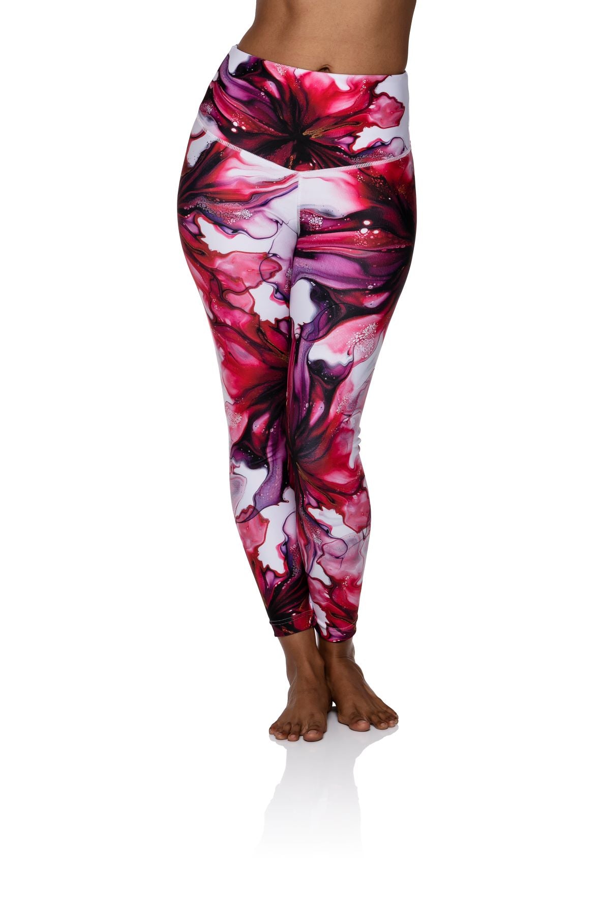 Camellia : Active Leggings - High Rise and Seamless