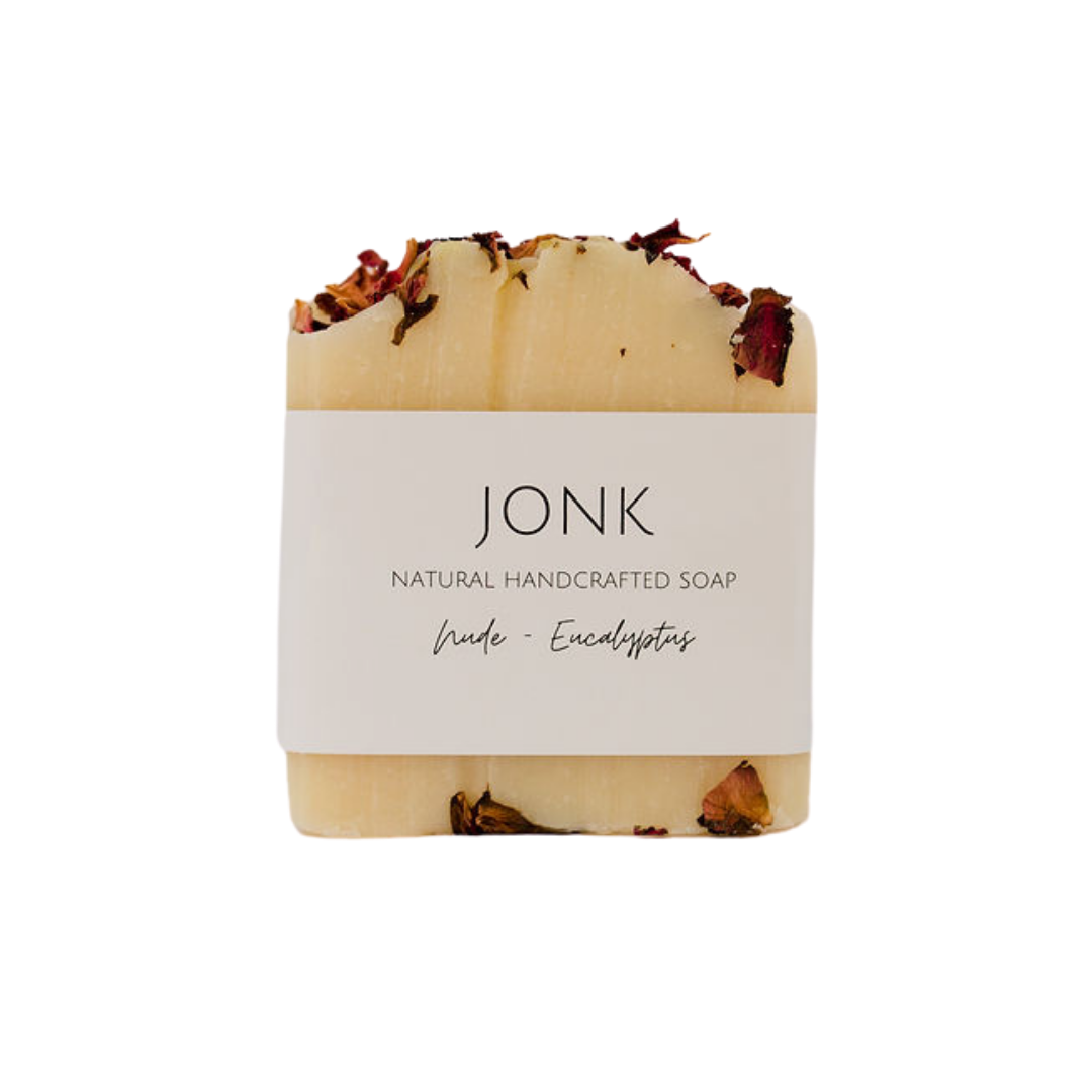JONK Handcrafted Soap: Nude - Eucalyptus & Rose Petals