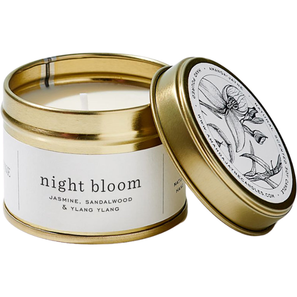 AMANDA & JAYNE Gold Tin Candle Collection - Night Bloom