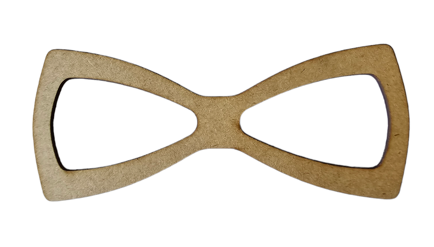 Single Layer Laser Cut MDF Bow-tie blank for DIY Project