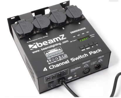 Beamz 4 Channel DMX Switchpack