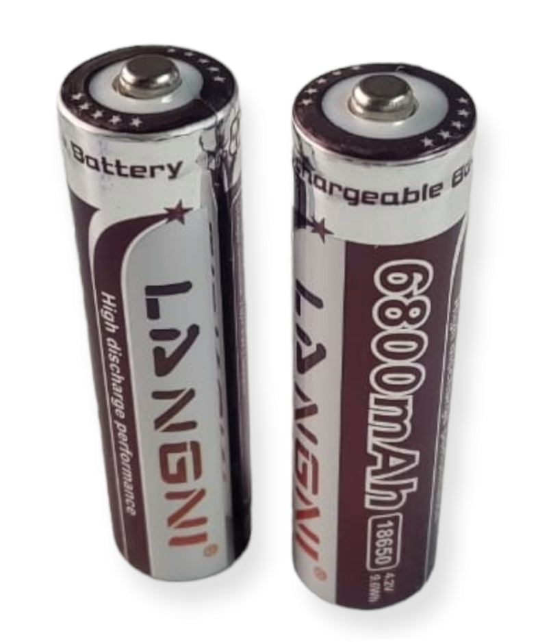 18650 Rechargeable Lithium Battery 6800mAh x 2