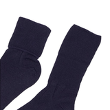 Jefferies Socks Smooth Toe Organic Cotton Socks - Navy