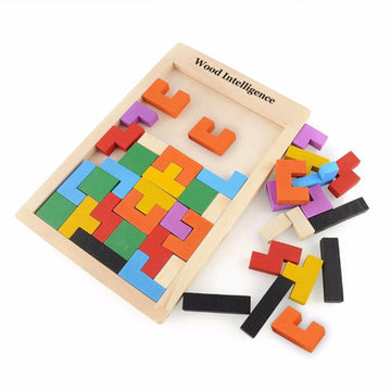Wooden Tetris Tangram Puzzle